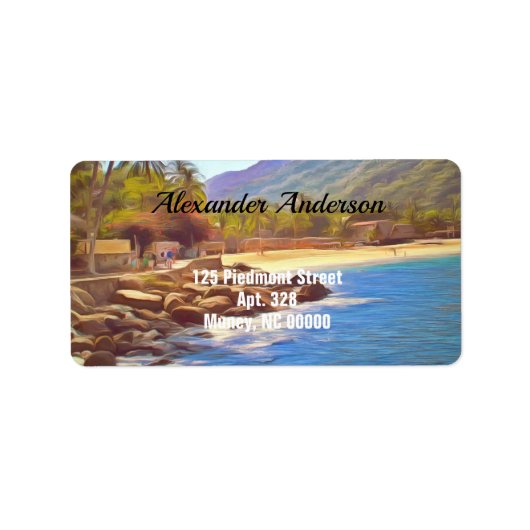 Yelapa Beach 761 Adres Etiket (Voorkant)