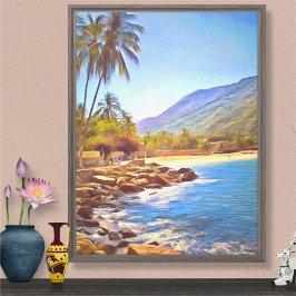 Yelapa Beach 761 Kunst Canvas Afdruk