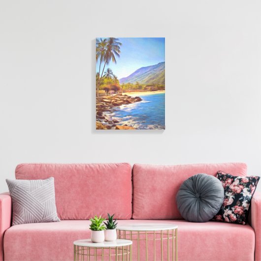 Yelapa Beach 761 Kunst Canvas Afdruk (Insitu (Woonkamer))