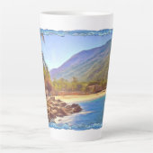 Yelapa Beach 761 Latte Mok (Voorkant)