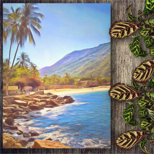 Yelapa Beach 761 Originele kunst Canvas Afdruk