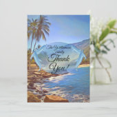 Yelapa Beach Familie Dank u 761 Bedankkaart (Staand voorkant)