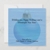 Yelapa Familie Kerstmis 1017 Feestdagenkaart (Achterkant)