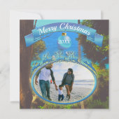 Yelapa Familie Kerstmis 1017 Feestdagenkaart (Voorkant)