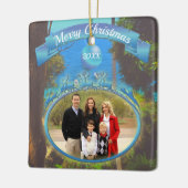 Yelapa Familie Kerstmis 1017 Keramisch Ornament (Links)