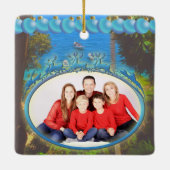 Yelapa Familie Kerstmis 1017 Keramisch Ornament (Achterkant)