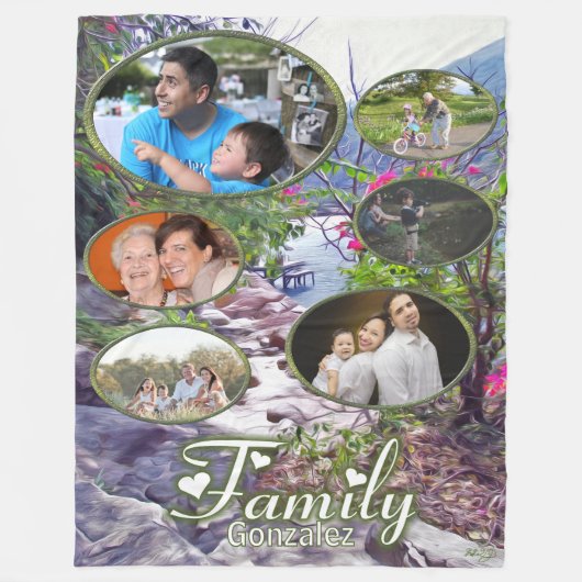 Yelapa Family Trail 821 Fleece Deken (Voorkant)