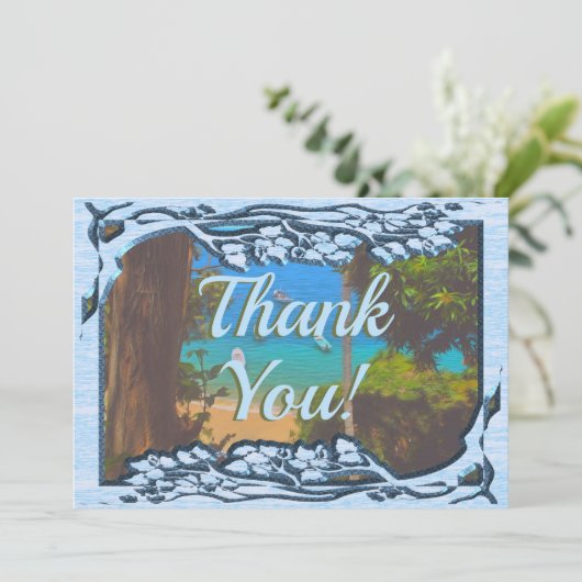 Yelapa Hartelijk dank 1017 Bedankkaart (Staand voorkant)