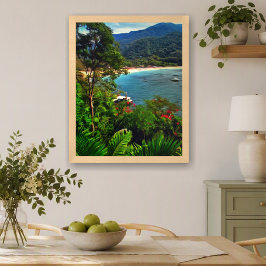 Yelapa Mexico Tropisch Strand Baai 0828 Kunst Schi Poster