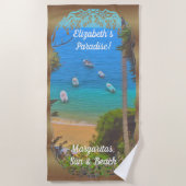 Yelapa Paradise Margaritas 1017 Strandlaken (Voorkant)