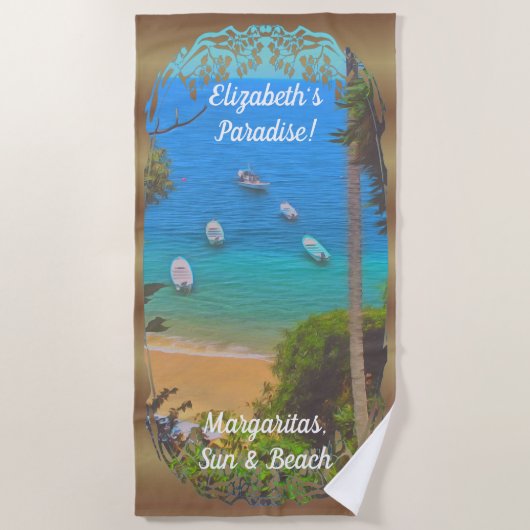 Yelapa Paradise Margaritas 1017 Strandlaken (Voorkant)