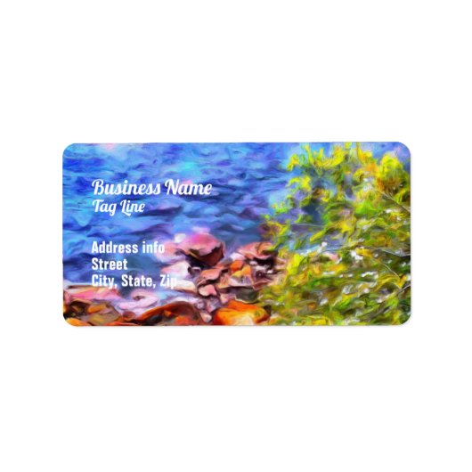 Yelapa Schilderachtig Uitzicht 0819 Adres Etiket (Voorkant)