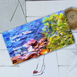 Yelapa Schilderachtig Uitzicht 0819 Adres Etiket