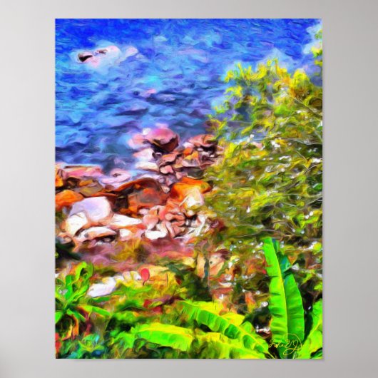 Yelapa Schilderachtig Uitzicht 0819 Art Print (Voorkant)