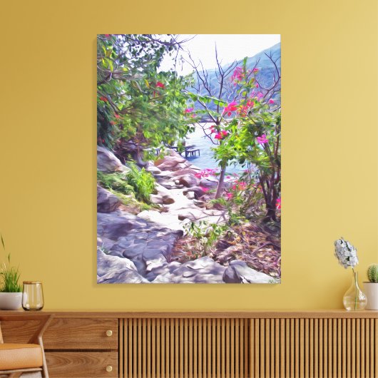 Yelapa Trail 821 Art Canvas Afdruk (Insitu (Woonkamer))