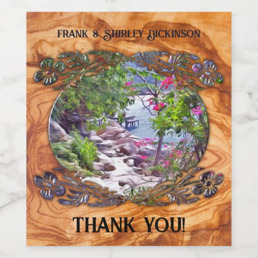 Yelapa Trail Dank u 821 Wijn Etiket (Enkel label)