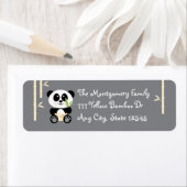 Yell Bamboo Baby Panda in Luiers Adres Stickers (Insitu)