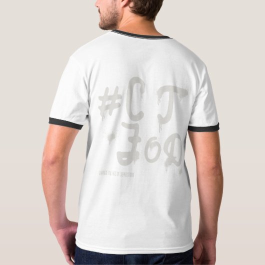 YELL Mouth_ Verander het gezicht van depressie gra T-shirt (Achterkant volledig)