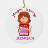 Yelling Bingo Keramisch Ornament (Voorkant)