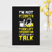 Yelling Forklift Operator Kaart (Gele Bloem)