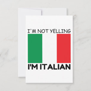 YELLING ITALIAANS BEDANKKAART