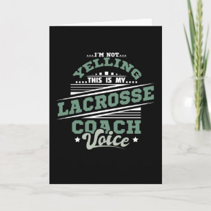 Yelling Lacrosse Coach Kaart
