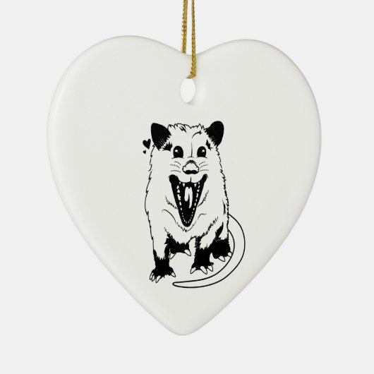Yelling Possum Keramisch Ornament (Rechts)