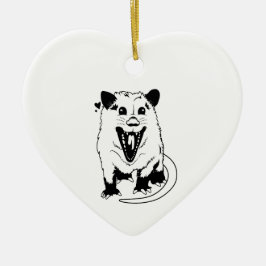 Yelling Possum Keramisch Ornament