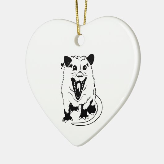 Yelling Possum Keramisch Ornament (Links)
