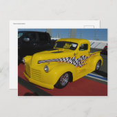 Yelllow Gepersonaliseerd Truck Briefkaart (Voorkant / Achterkant)