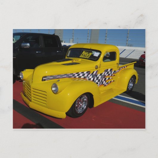 Yelllow Gepersonaliseerd Truck Briefkaart (Voorkant)