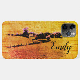 Yello Countryside Doodle & your name Case-Mate iPhone Case