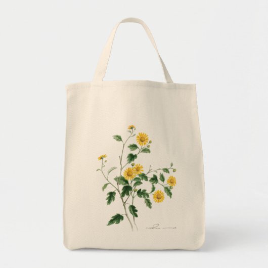 Yello flower bag tote bag (Voorkant)