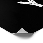 Yello Funny Fruit Yellow Banana Pun Dark BG Poster (Hoek)