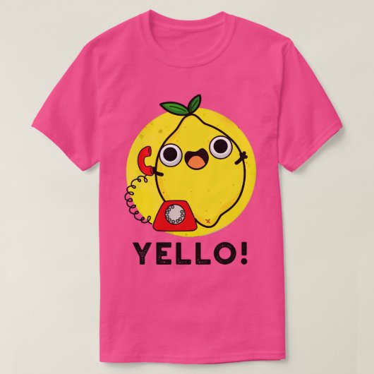 Yello Funny Yellow Lemon Pun 1 T-shirt (Design voorkant)