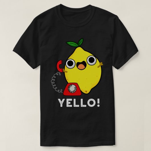 Yello Funny Yellow Lemon Pun T-shirt (Design voorkant)