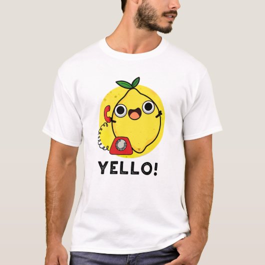 Yello Funny Yellow Lemon Pun T-shirt (Voorkant)