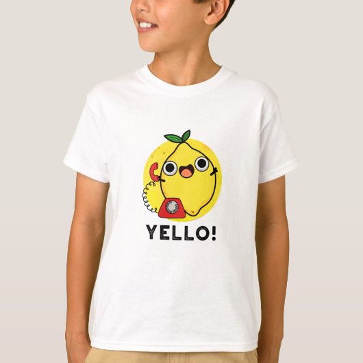 Yello Funny Yellow Lemon Pun T-shirt (Voorkant)