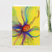 Yello Magnolia Flower Collage Wenskaart Kaart (Achterkant)