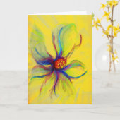 Yello Magnolia Flower Collage Wenskaart Kaart (Gele Bloem)