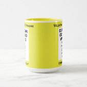Yellow 4:6 Portrait Frame 2 x Photo Custom Combo Mok (Midden)