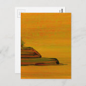 Yellow Abstract Art Post Kaart (Voorkant / Achterkant)