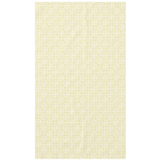 Yellow Abstract Squares Patroon Tafelkleed (Voorkant)