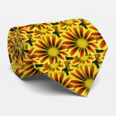 Yellow African Daisy Stropdas (Opgerold)