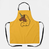 Yellow Afro Unicorn Schort (Voorkant)