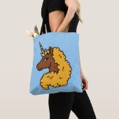 Yellow Afro Unicorn Tote Bag (Dichtbij)