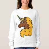Yellow Afro Unicorn Trui (Voorkant)