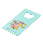 Yellow Albino Ball Python Creditkaart Flessenopener (Voorkant Gekanteld)