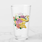 Yellow Albino Ball Python Glas (Achterkant)