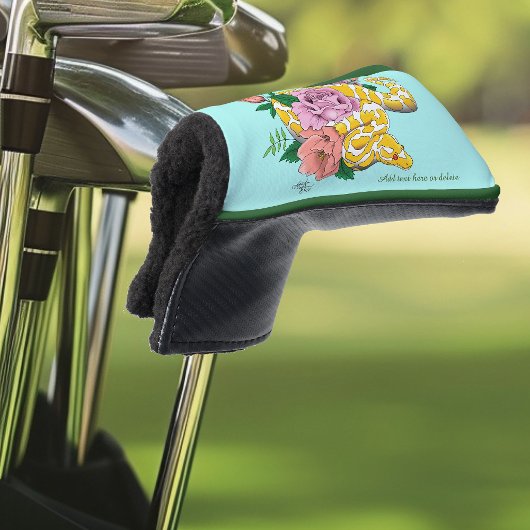 Yellow Albino Ball Python Golfheadcover